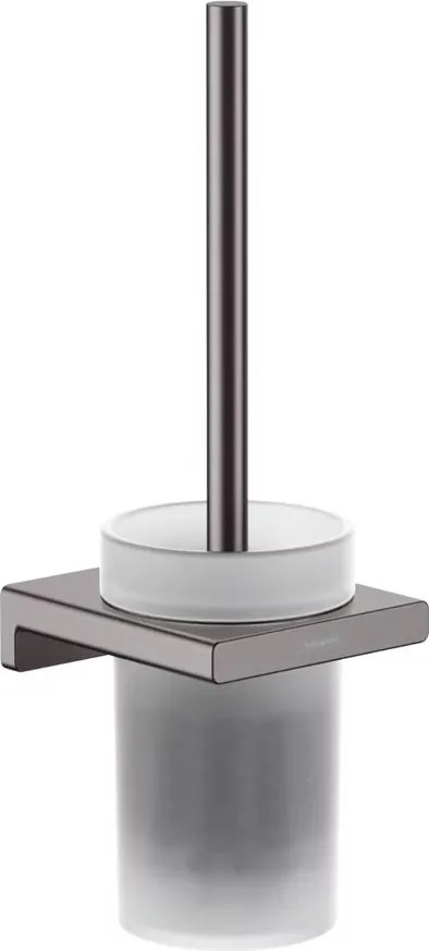 Perie WC Hansgrohe AddStoris negru - crom periat