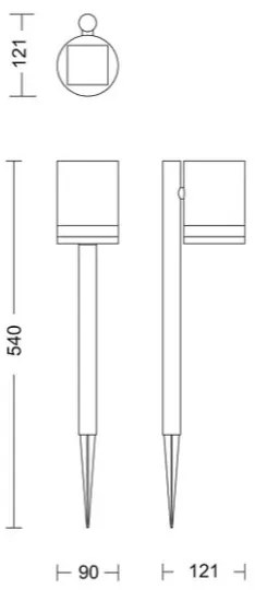 Philips - Lampă solară LED FYCE 1,5W 3,7V 1200mAh IP44