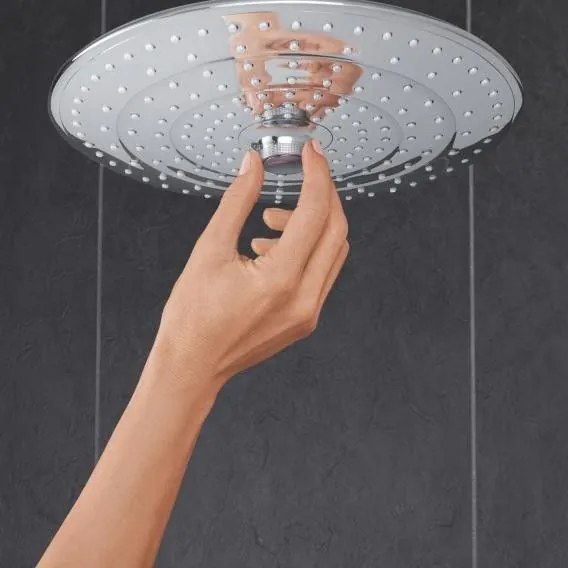 Palarie dus fix Grohe Euphoria 260, O26 cm cu brat, montaj pe perete