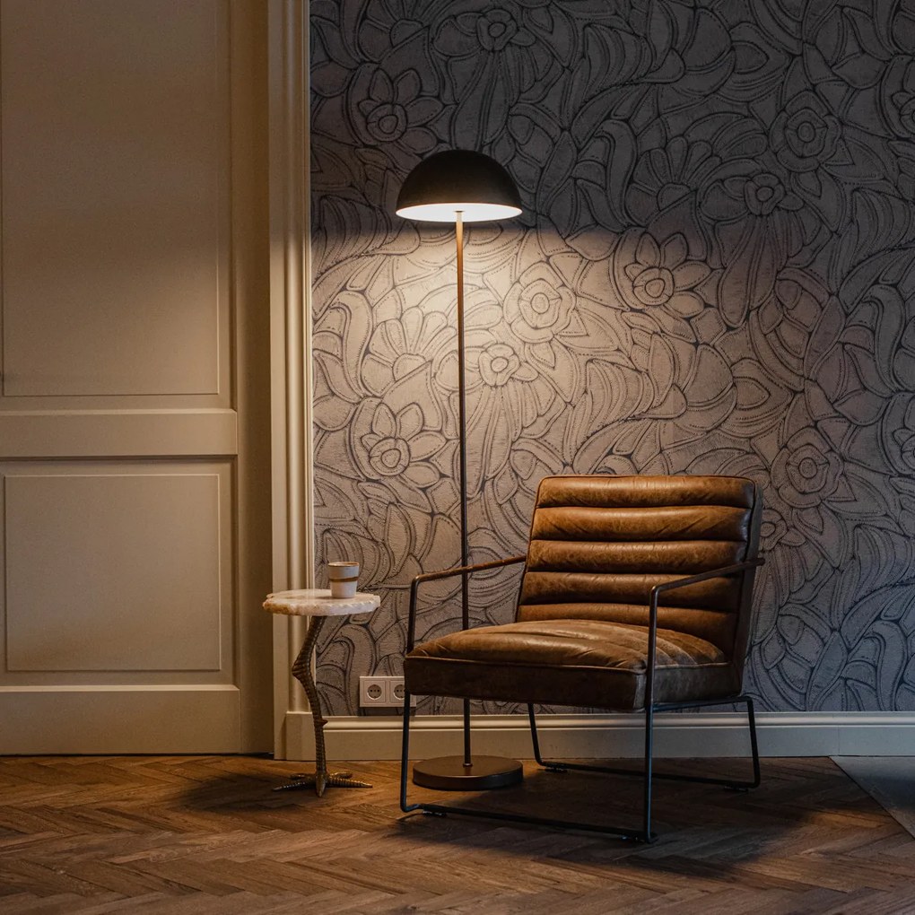 Lampă de podea pentru exterior bronz închis reîncărcabilă cu dimmer în 3 trepte - Keira