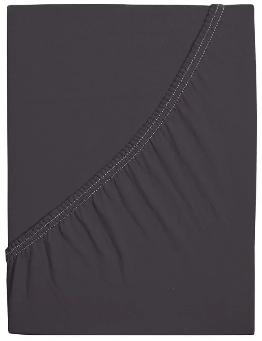 Cearceaf jersey pentru patut copiii EXCLUSIVE 60x120 cm antracit