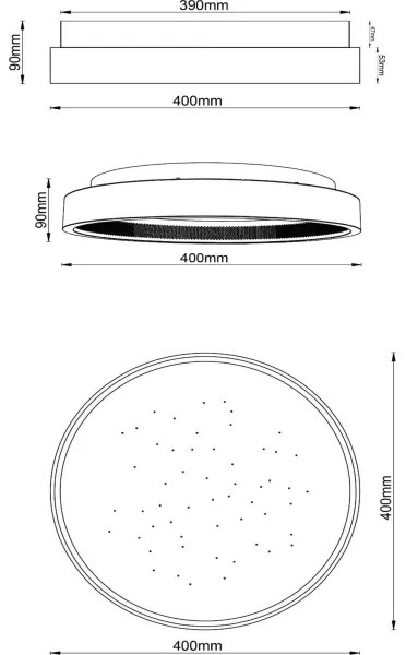 Plafonieră LED dimabilă Lucide 71102/40/30 ESTREJA LED/40W/230V 2500-3000K