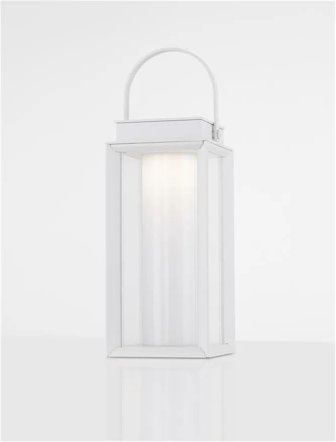 Lampa LED solara portabila iluminat exterior decorativ VERHAAL alba