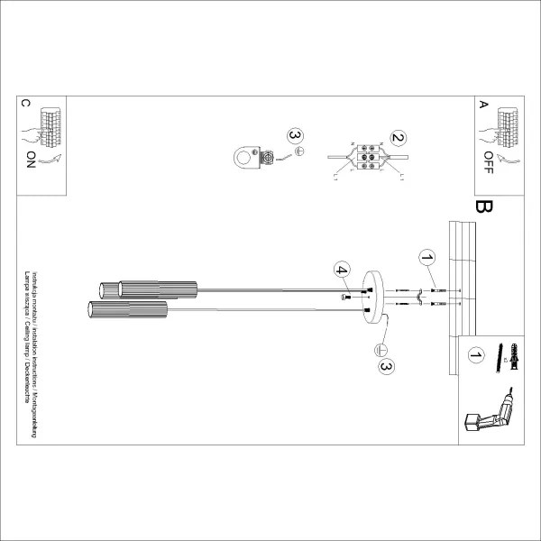 Brilagi - Pendul LED pe cablu CRESTO 3xGU10/10W/230V negru