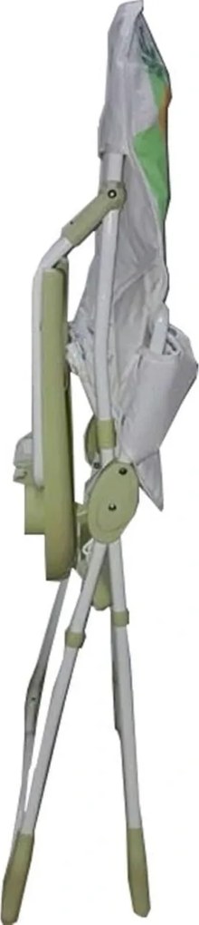 Scaun de masa pentru copii si bebe Baby Care™ ,pliabil, centura de siguranta, sezut comfortabil, masuta detasabila, Verde