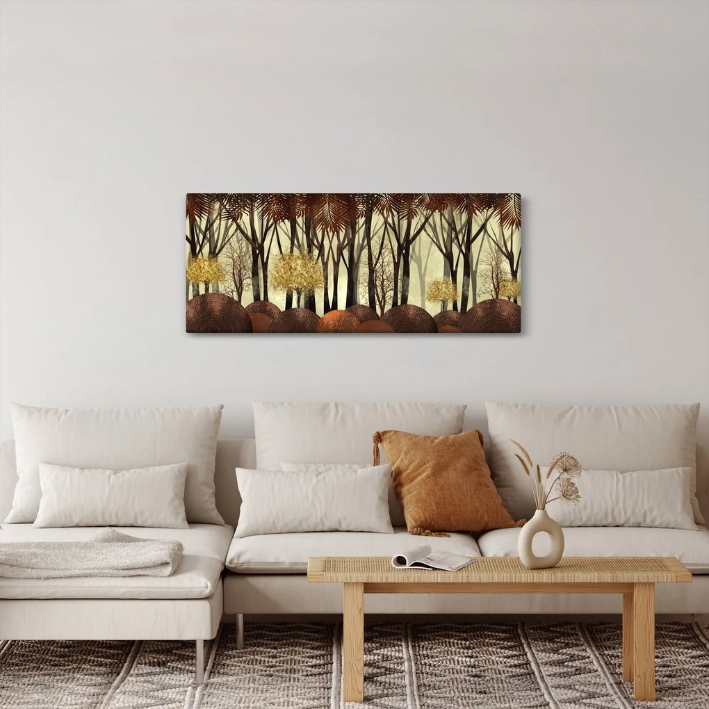 Tablou - Pădure decorativă (120x50 cm)
