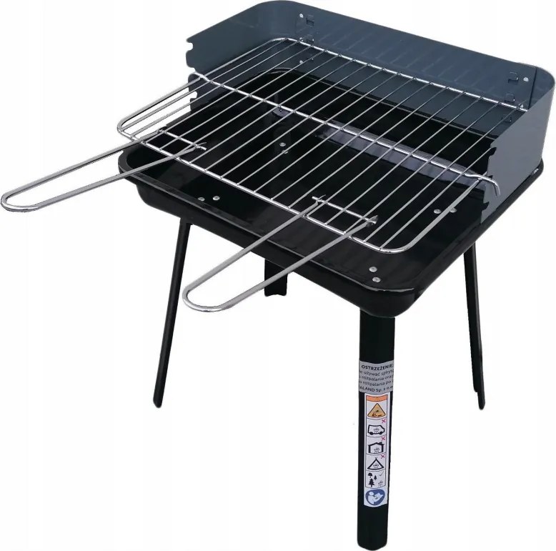 Resigilat: Gratar pe carbuni Master Grill & Party MG936, Reglabil, Pliabil, Negru