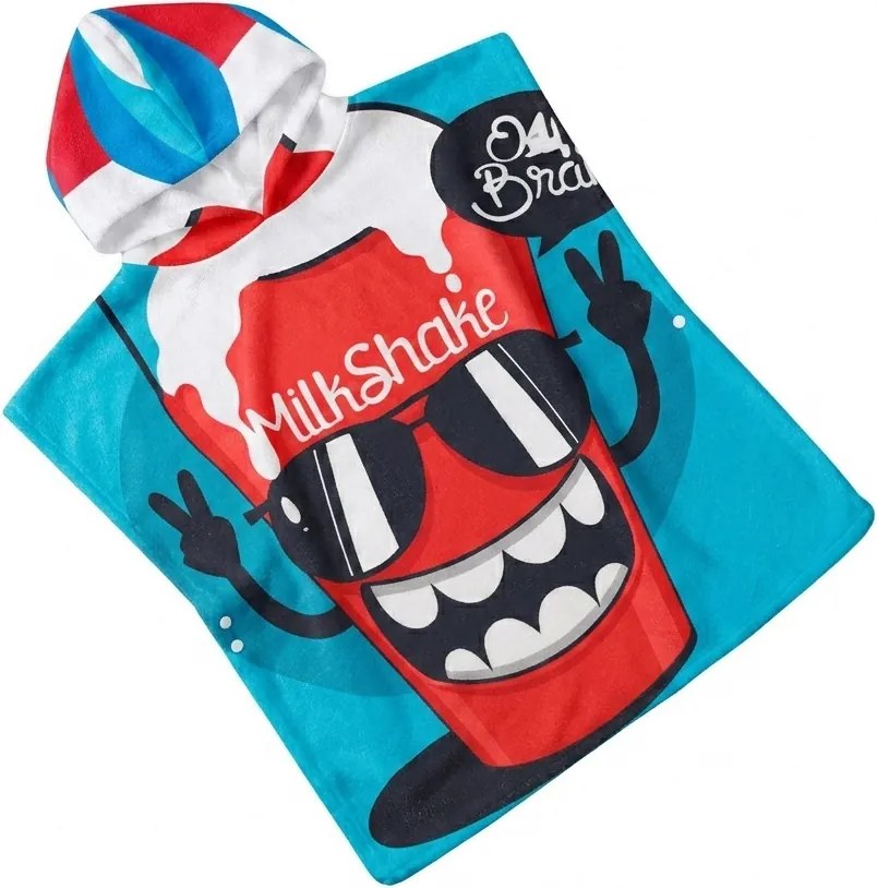 Poncho pentru copii MILKSHAKE albastru Dimensiune: 60 x 120 cm