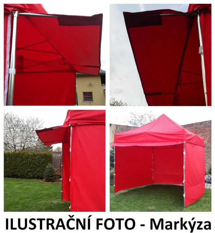 Cort de petrecere în grădină PROFI STEEL 3 x 3 m-violet
