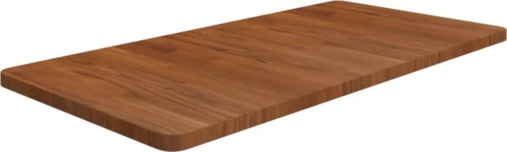 vidaXL Blat de baie, maro închis, 100x50x2,5 cm, lemn masiv tratat