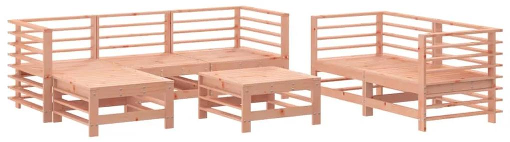 3186198 vidaXL Set mobilier de grădină, 7 piese, lemn masiv douglas