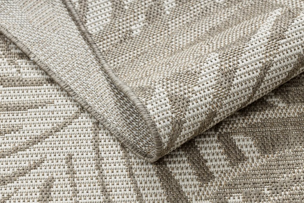 Covor sisal Floorlux 20504 Frunze gri si şampanie Junglă