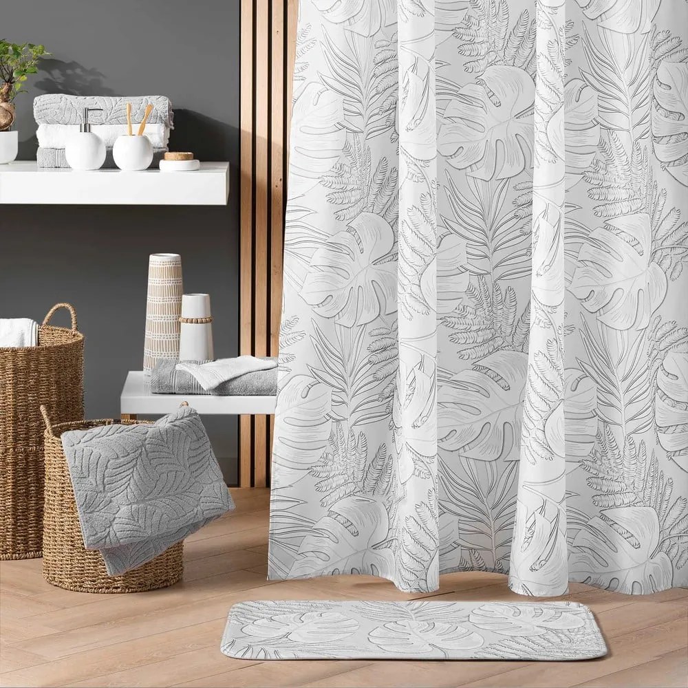 Covoraș de baie gri deschis 45x75 cm Amber – douceur d'intérieur