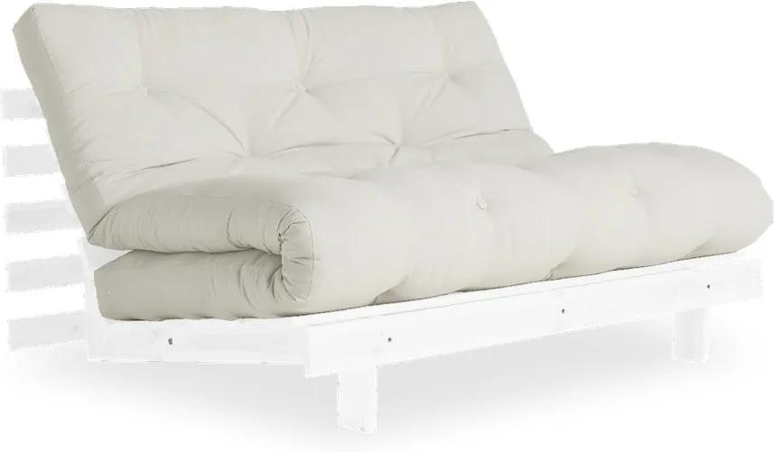 Canapea extensibilă Karup Design Roots White/Natural