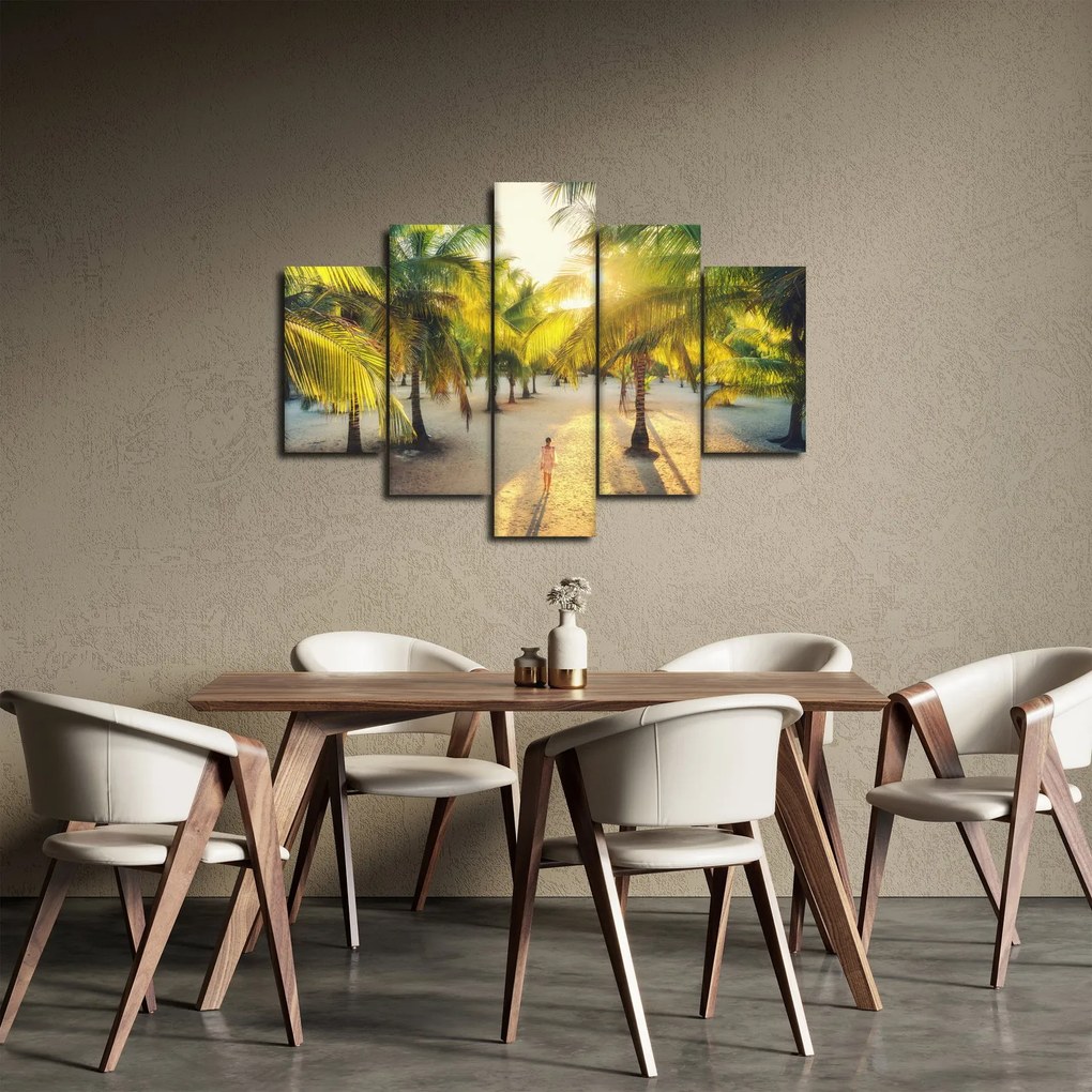 Tablou - Femeie între palmieri (150x105 cm)