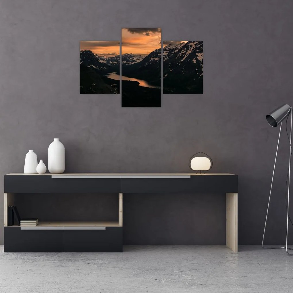 Tablou - Lac între munți (90x60 cm)