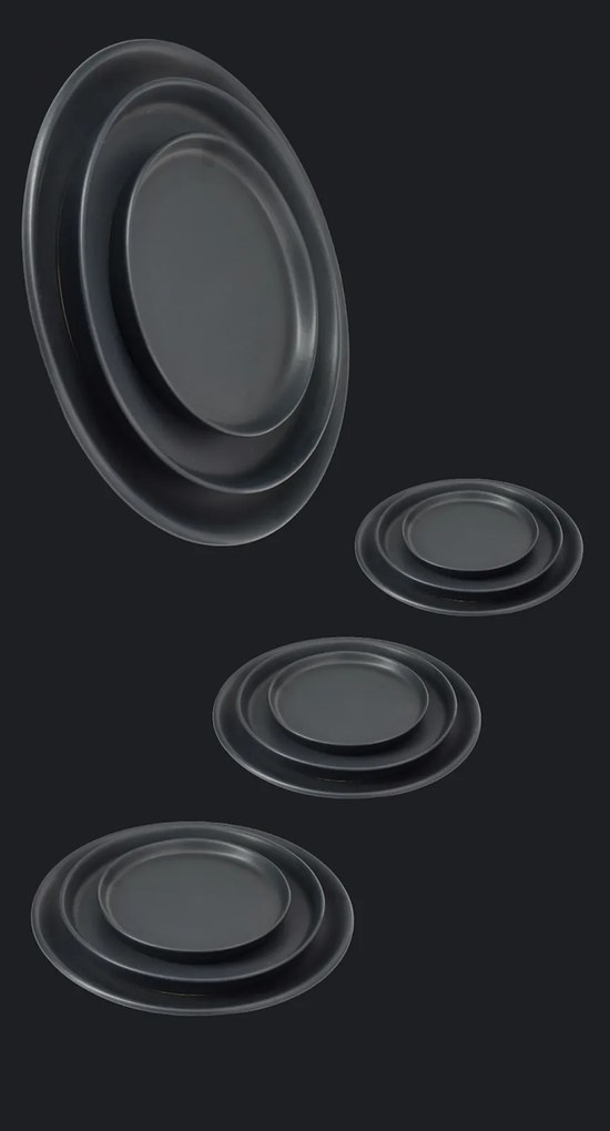 Set Cadou 24 Farfurii Vulcano Evenimente (6 Platouri 30cm, 6 Farfurii 25cm, 6 Farfurii 20cm, 6 boluri 400ml) LA COMANDA 25 de seturi