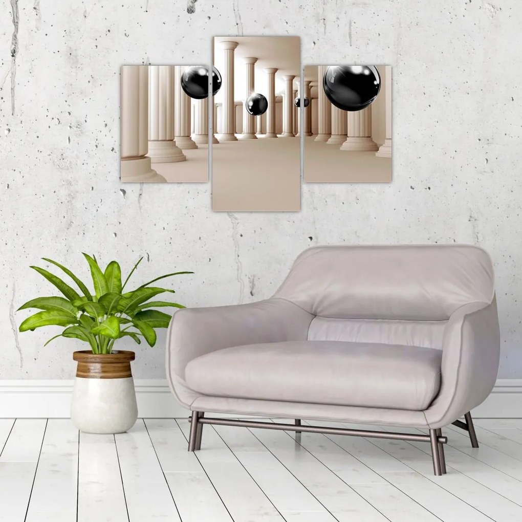 Tablou - Minge între stâlpi (90x60 cm)