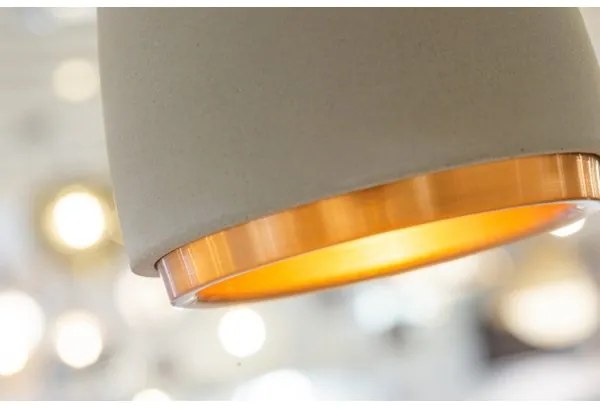 Lustră pe cablu CONCRETE 1xGU10/5W/230V gri/cupru Klausen 111041