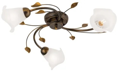 Lustră aplicată Orion DL 7-788/3 SISI 3xE14/40W/230V d. 60 cm bronz/patină