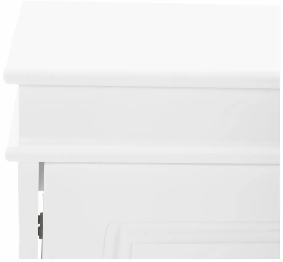 Pantofar, 3 compartimente, alb, mdf alb