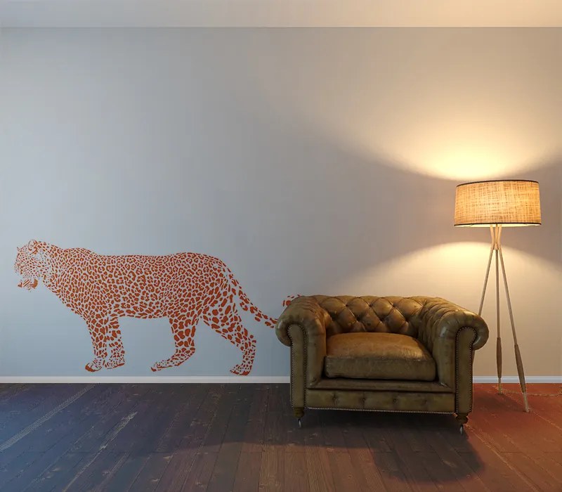 GLIX Cheetah - autocolant de perete Portocaliu 100 x 50 cm