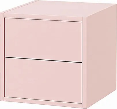 Boxie 2 sertare dulap de perete 40x40x37 cm roz