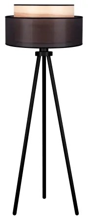 Lampadar WOOD Duolla BOHO 1xE27/15W/230V d. 45 cm negru/bej