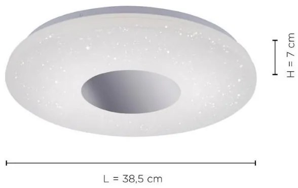 Plafonieră LED cu senzor LAVINIA LED/18W/230V IP44 Leuchten Direkt 14422-17