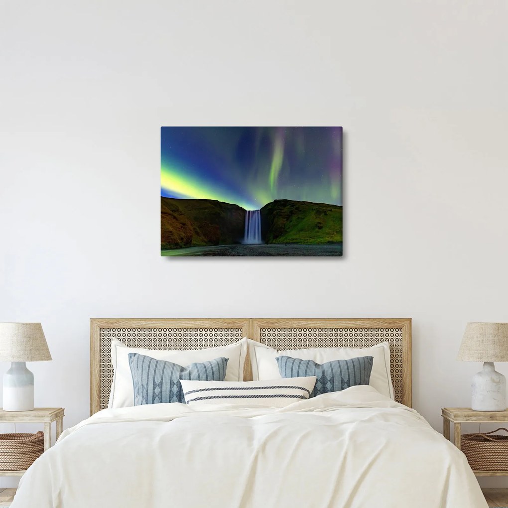 Tablou - Aurora Boreală în Islanda (70x50 cm)