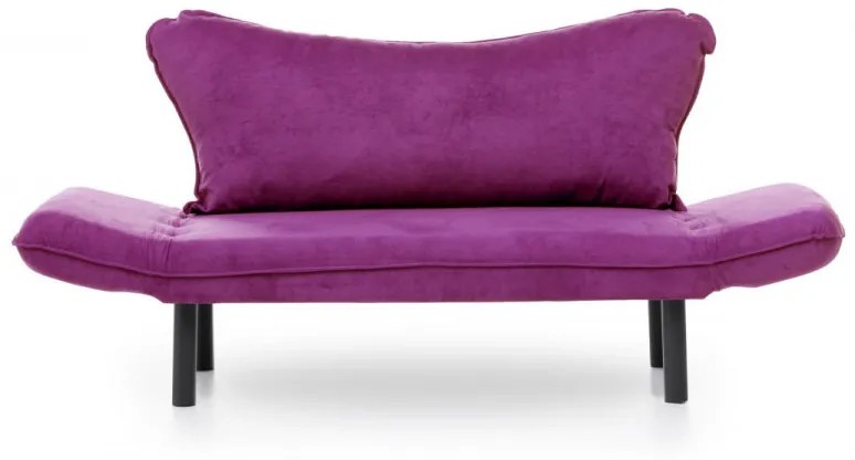Canapea Extensibilă cu 2 Locuri Chatto, 140 x 70 x 65 cm, Mov