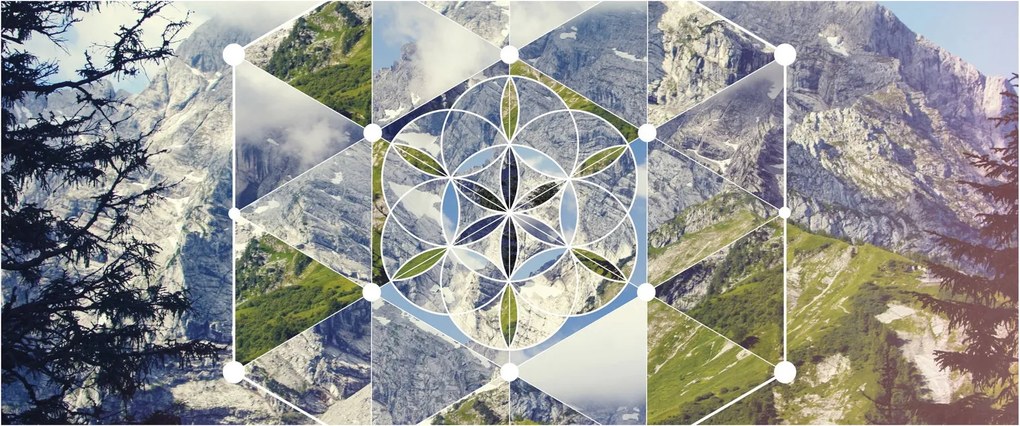 Tablou - Model geometric (120x50 cm)