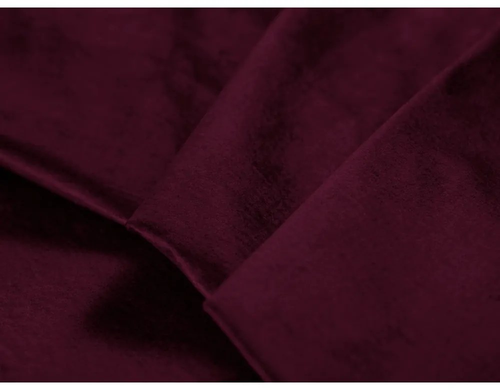 Canapea extensibila din catifea Milo Casa Luca, roșu închis