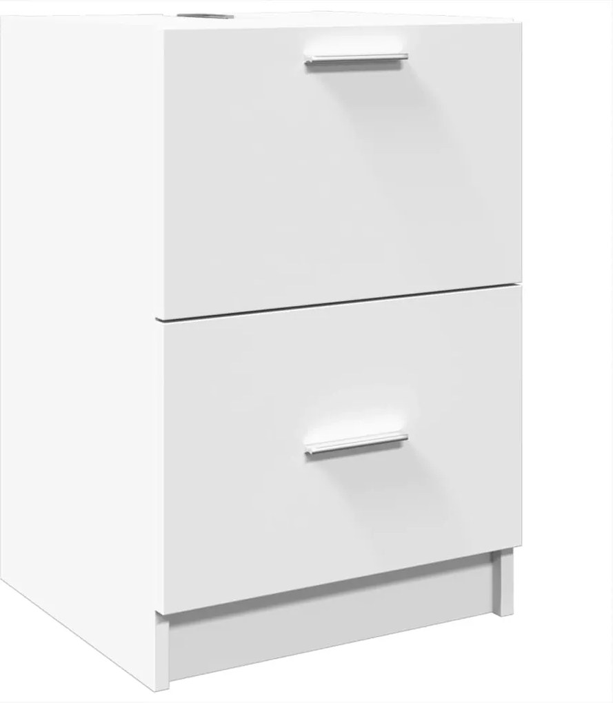 vidaXL Dulap de chiuvetă, alb, 40x37x59 cm, lemn prelucrat