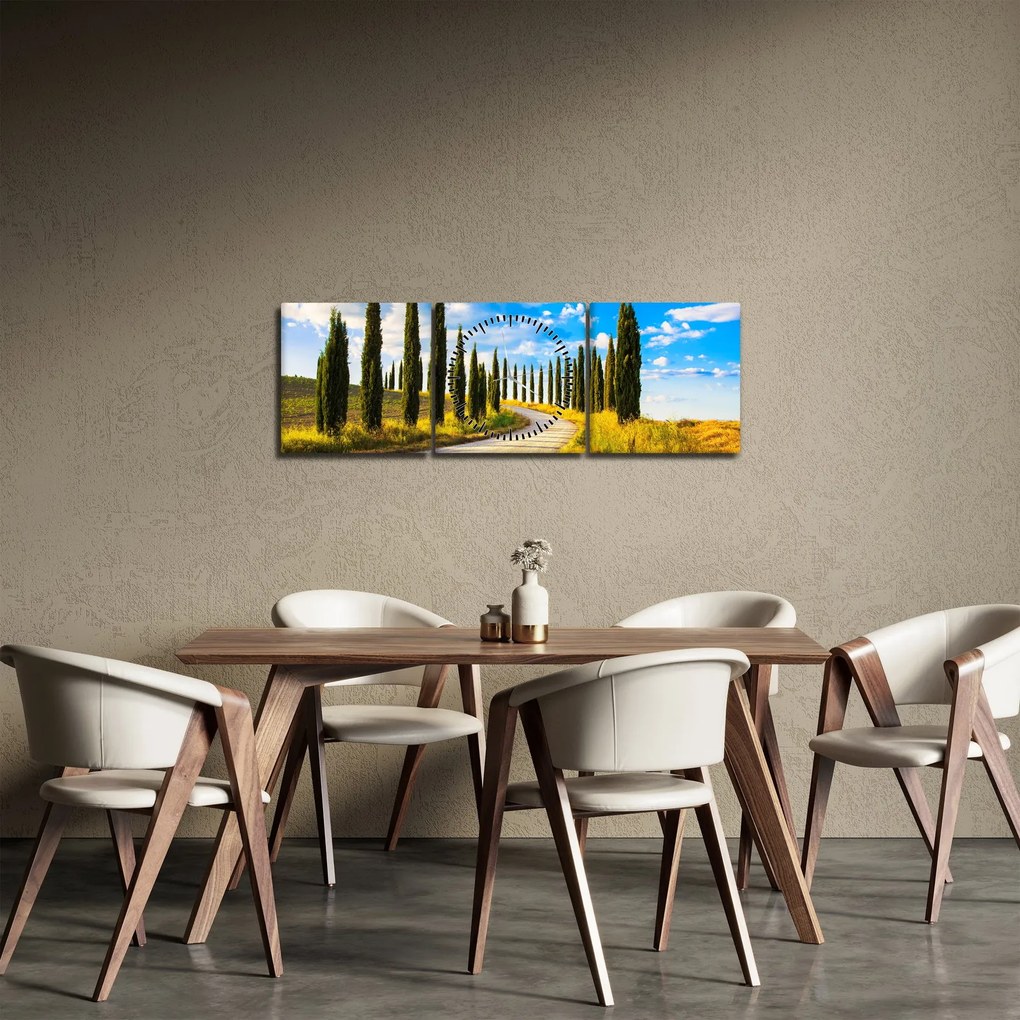 Tablou - Peisaj (cu ceas) (90x30 cm)