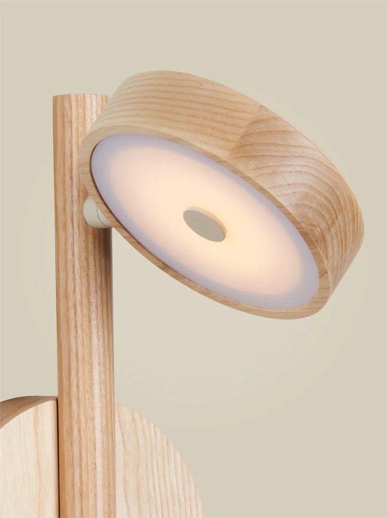 Aplica de perete LED din lemn de frasin natur Okinawa