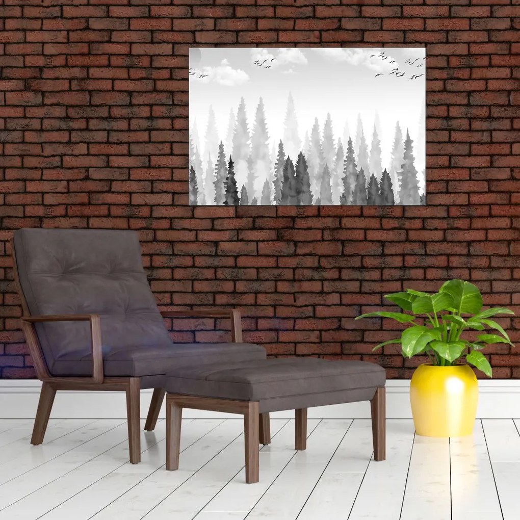 Tablou - Culmi de pădure (90x60 cm)