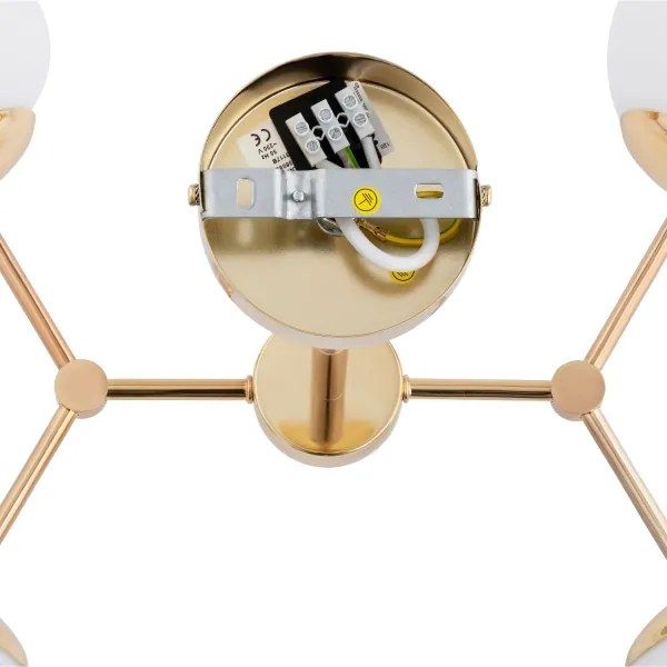 Lustră pe tijă FOTON 4xE14/40W/230V aurie/albă