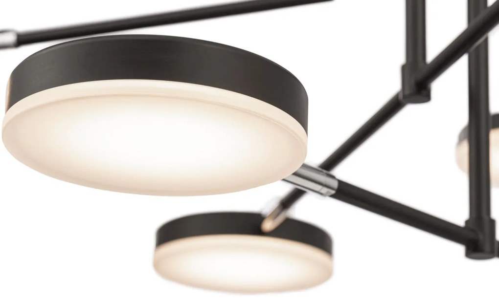 Lustra LED design tehnic Fad negru MYMOD070PL-L48B3K