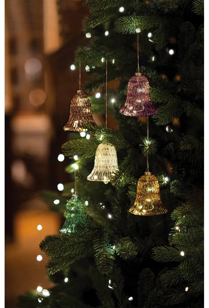 Decorațiune luminoasă burgundy ø 9 cm Luna – Sirius