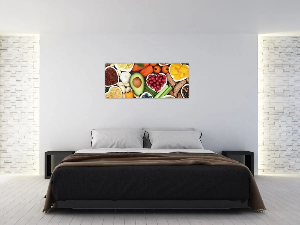 Tablou - Alimente sănătoase (120x50 cm)