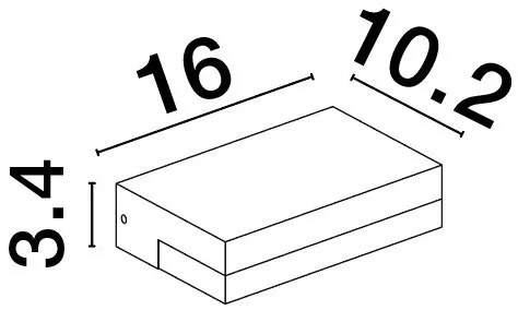 Aplica LED de perete pentru iluminat exterior IP65 PURE