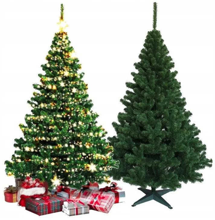 Brad tradițional verde pentru sezonul minunat de Crăciun 220 cm