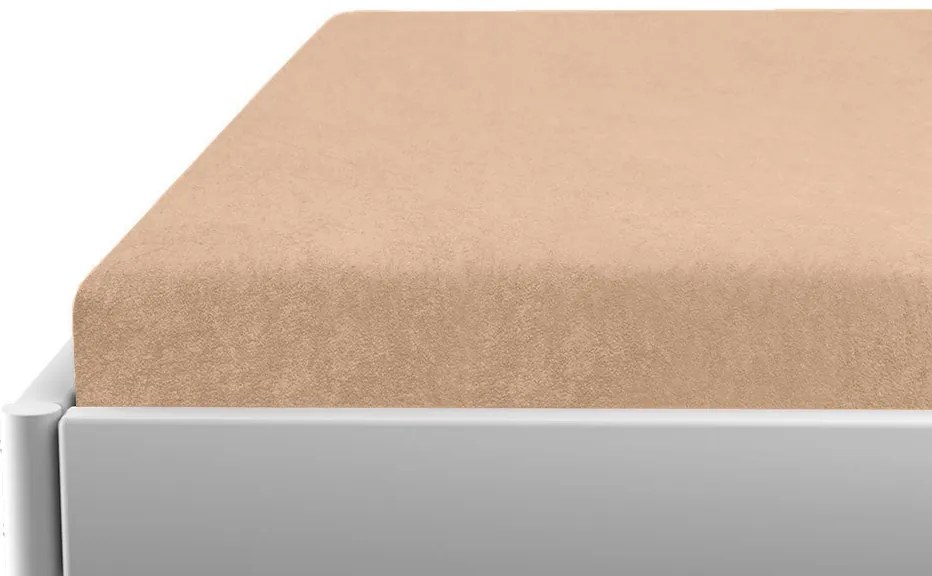 Cearsaf Frotir pentru patut copii cu elastic Caisa 60x120 cm