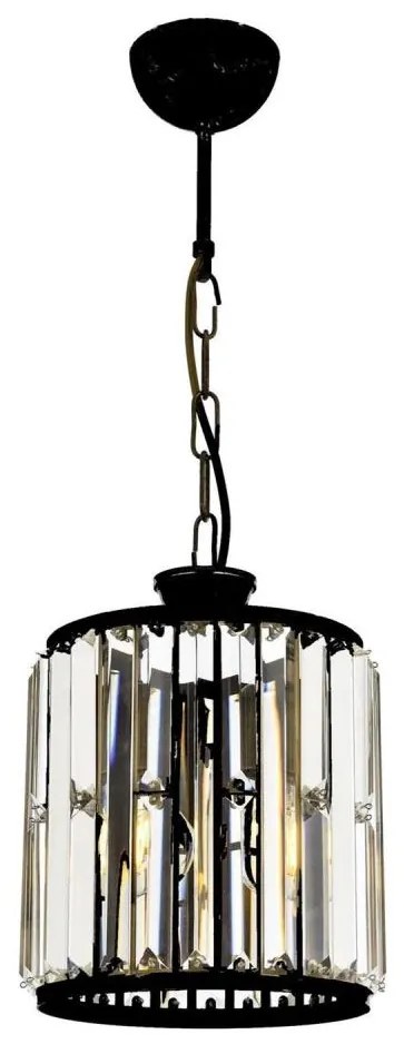 Candelabru pe lanț PUNE 1xE27/40W/230V negru