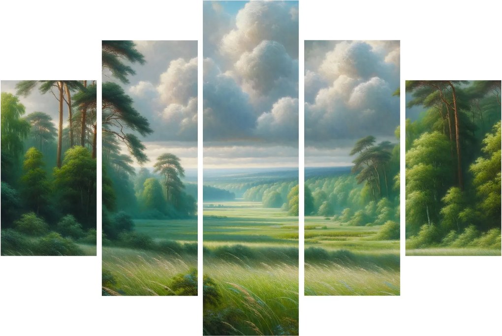 Tablou - Peisaj verde (150x105 cm)