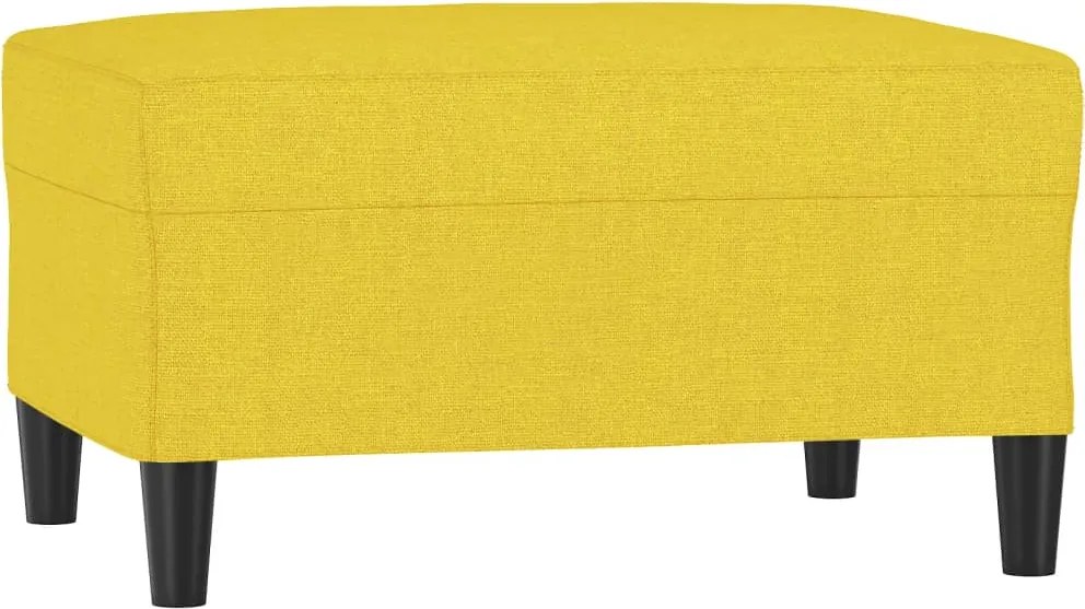 vidaXL Taburet, galben deschis, 70x55x41 cm, material textil