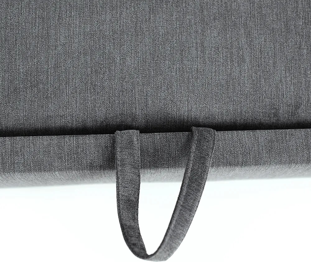 Colţar extensibil, material textil gri, model stânga, SANTIAGO
