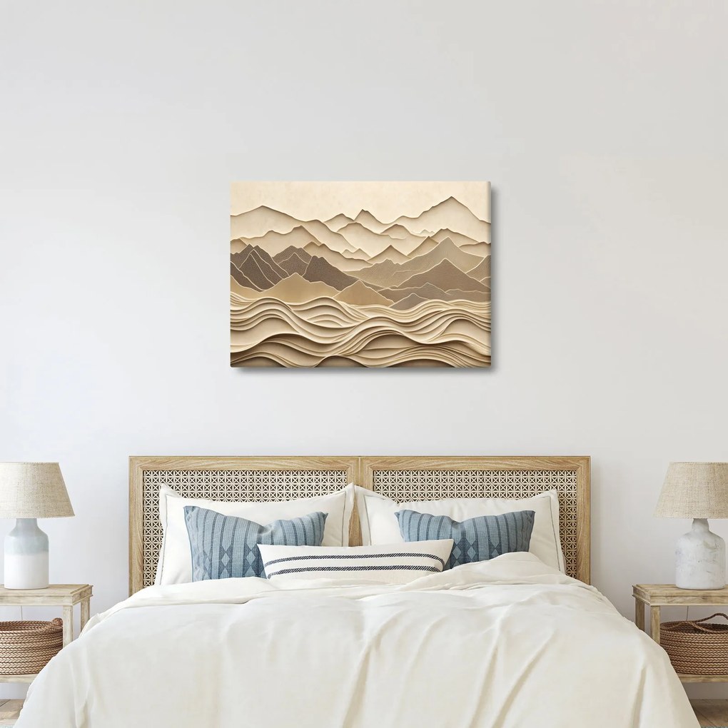Tablou - Linii Montane 3D (70x50 cm)