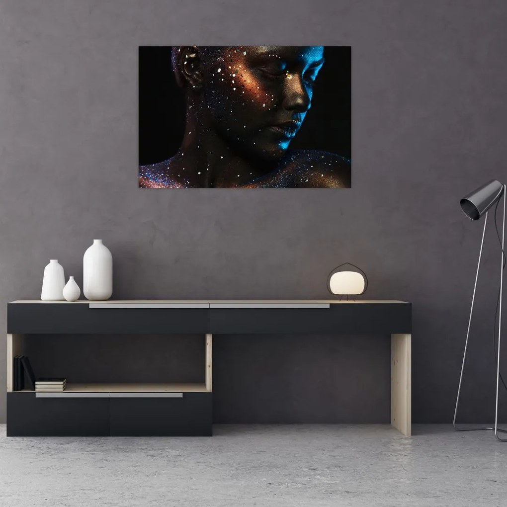 Tablou strălucitor a femeii (90x60 cm)